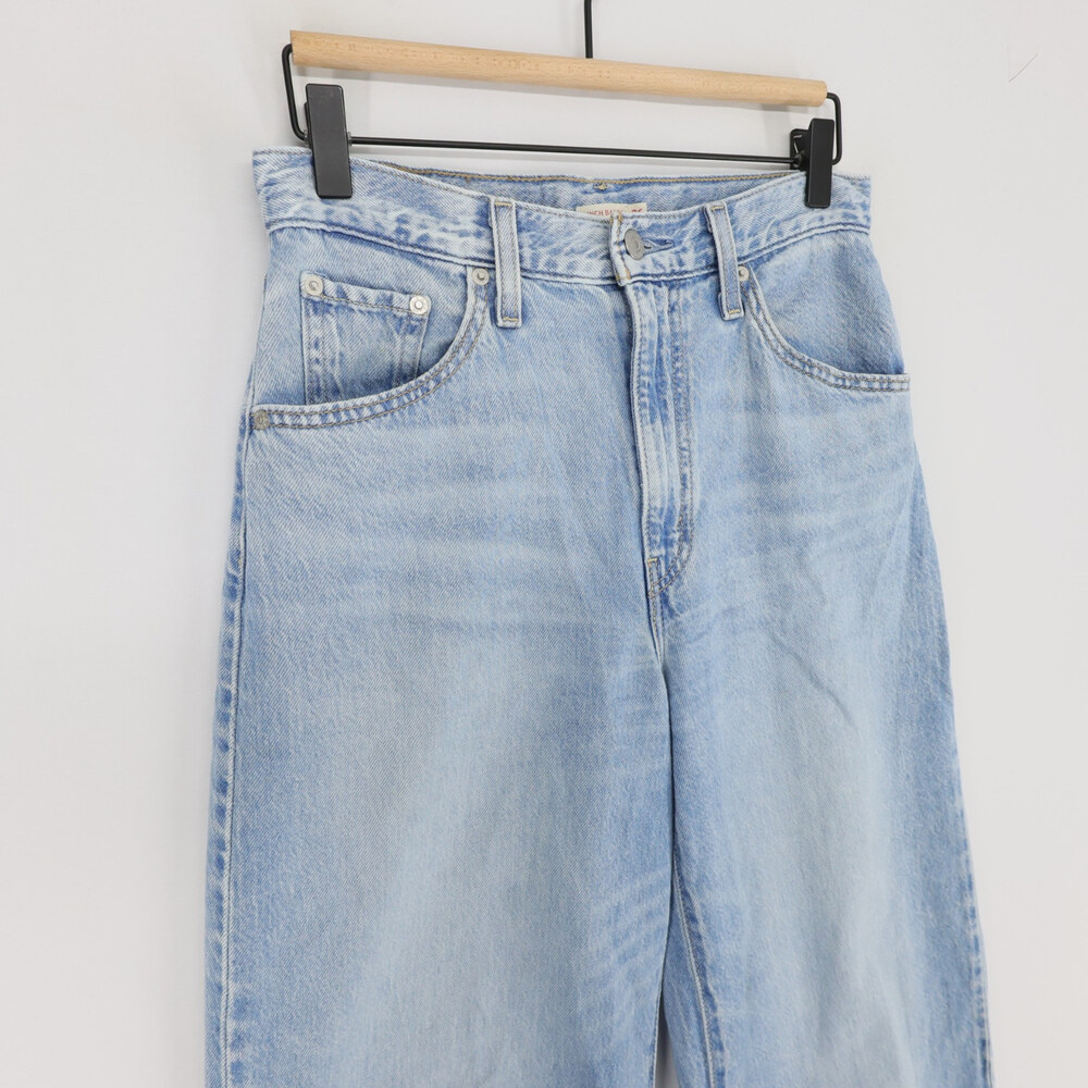 Levis Cinch Baggy Jeans Womens 26x31 Blue Light Wash High Rise Wide Leg - Picture 3 of 13